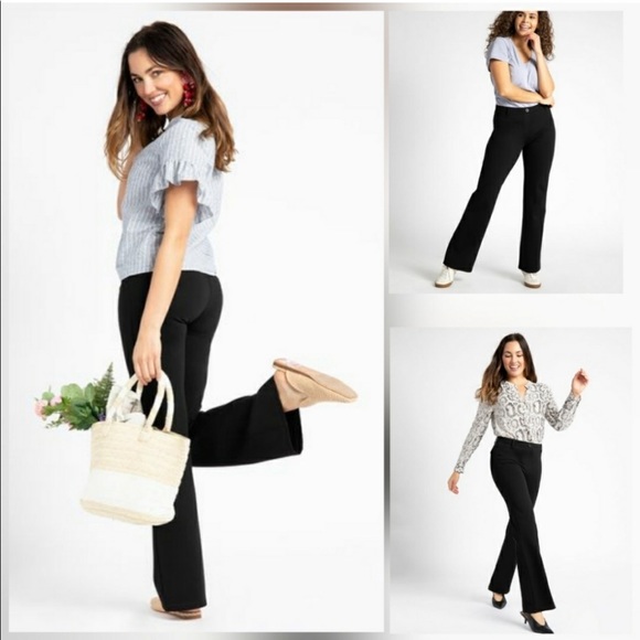 Betabrand LONG small Dress Pant Yoga Pant Black style W0076-BK - Picture 2 of 7